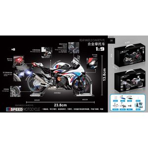 Light Sound Spray Alloy Motorcycle